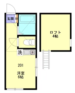 サンノーブル横須賀【2階】の間取り
