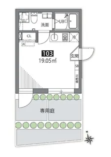 グランエッグス逗子海岸【1階】の間取り