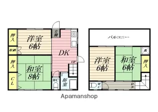 神奈川県横須賀市深田台【一戸建】の間取り