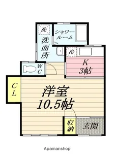 TOBI【2号室】の間取り