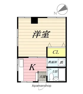 1Kの間取り画像