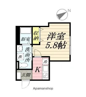 ベイルーム北久里浜【1階】の間取り