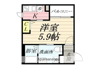 ベイルーム北久里浜【2階】の間取り