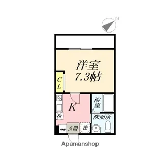 ハーミットクラブハウス衣笠ⅡB号棟(仮)【1階】の間取り