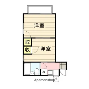 ベルモント池田町【2階】の間取り