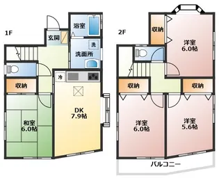 神奈川県横須賀市金谷2丁目【一戸建】の間取り