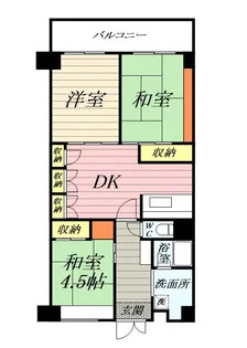 テレパレス横須賀【6階】の間取り