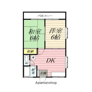 サンライズK【201号室】の間取り