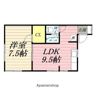 ガーザベルデ【A号室】の間取り