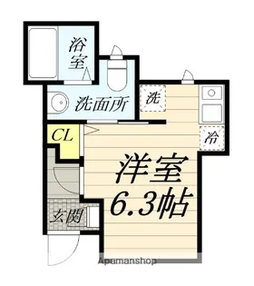 オーシャンレジデンシア【101号室】の間取り