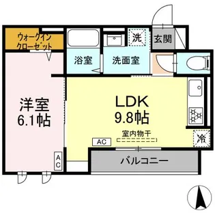 プログレンス能見台 B棟【3階】の間取り