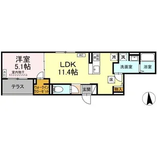 プログレンス能見台 B棟【1階】の間取り