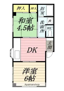 エクシブうらが【1階】の間取り