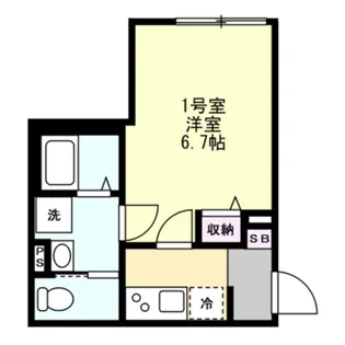 ベイルーム久比里【2階】の間取り