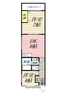 不入斗マンション【2階】の間取り