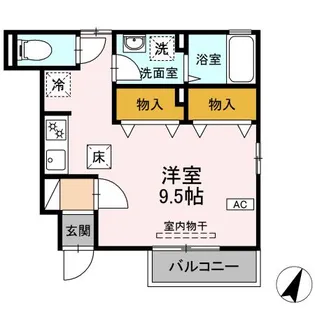 アイオーラ【1階】の間取り