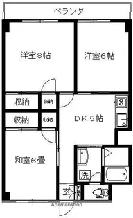 むらやまビル【304号室】の間取り