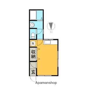 グランメール【101号室】の間取り