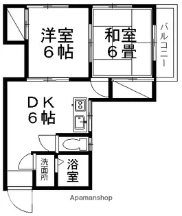メゾン久里浜【203号室】の間取り