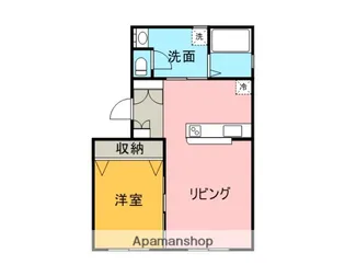 グリーンパーク根岸B棟【103号室】の間取り