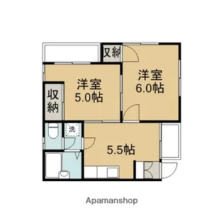 ベイサイドK【2階】の間取り