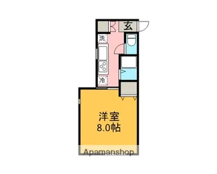 ハイツオータム【203号室】の間取り