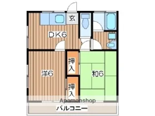 陽輝荘【201号室】の間取り