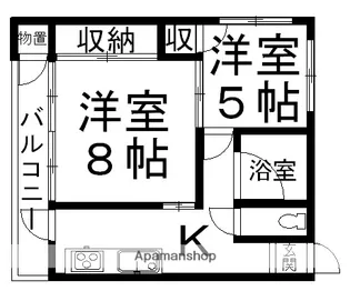 ニュー潮見台マンション【206号室】の間取り