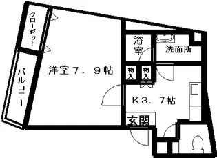 フリーゼYT【301号室】の間取り