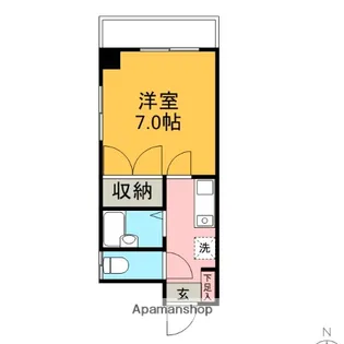 ルナパラシオ綾部【101号室】の間取り
