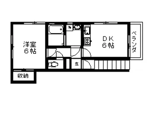 ラフォーレ三春【2階】の間取り