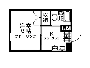 細貝ハイツ【1階】の間取り
