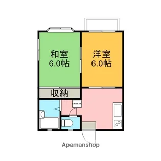 リヴェールミツハシ【201号室】の間取り