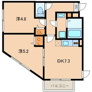 LES AILES Ⅴ(レ・ゼール5)【3階】の間取り