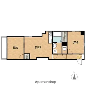 グレイスコート幸Ⅱ【4階】の間取り