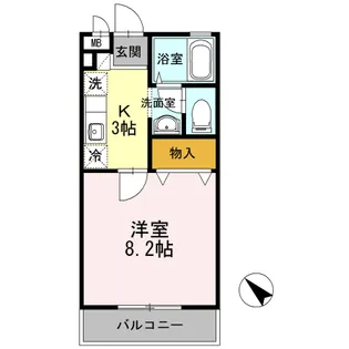 カーサ・デラ・フェリシタ【1階】の間取り