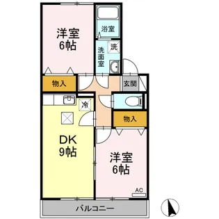 ビューランド【1階】の間取り