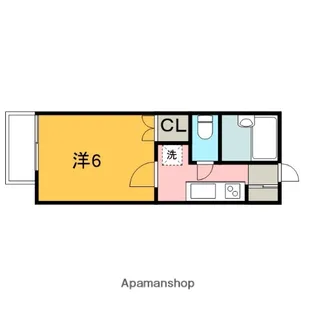 ライズワン平井【106号室】の間取り