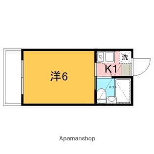 メゾン玉川【203号室】の間取り