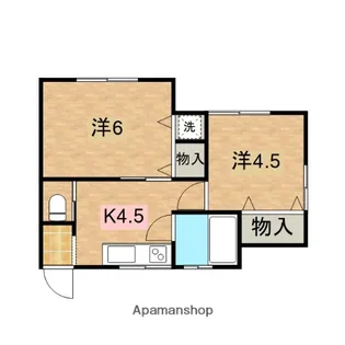 三和ハイツ【101号室】の間取り