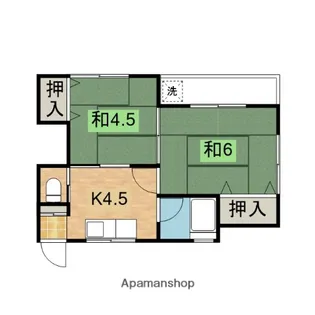 三和ハイツ【203号室】の間取り