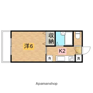 エステートピアサン【1階】の間取り