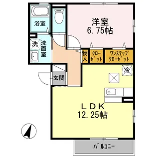 プロスペラル橘【1階】の間取り