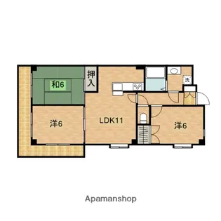 グリーンヒル藤が丘G【3階】の間取り