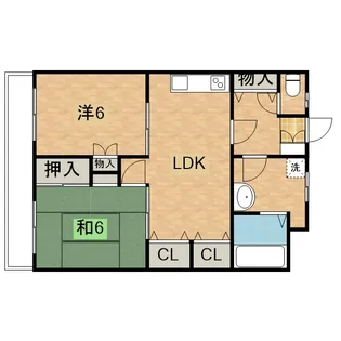 グリーンヒル藤が丘D棟【4階】の間取り