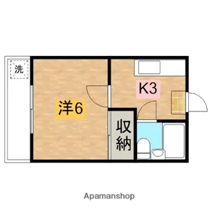 フラット田園【D号室】の間取り