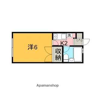 メゾン三恵【106号室】の間取り