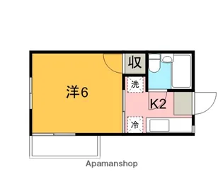 中野島ハイツ【205号室】の間取り