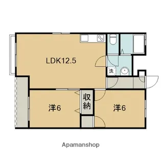 シャトレー新井【2階】の間取り