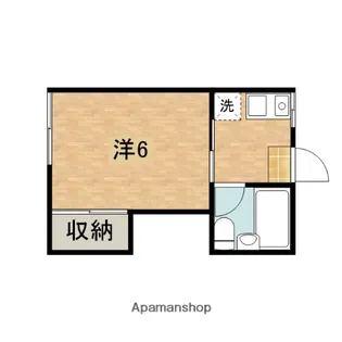 石塚荘【203号室】の間取り